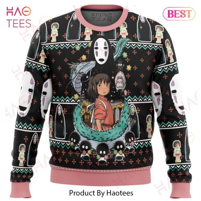 Cozy Anime-Inspired Sweater - Spirited Away Design - Perfect For Fans & Gifting!
