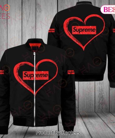 Stylish Black Heart Bomber Jacket Trendy Casual Wear For Men Women