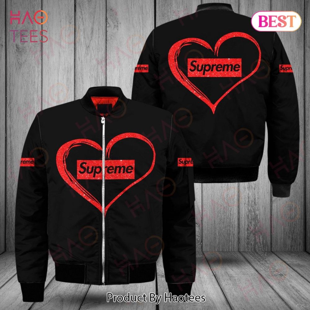 Stylish Black Heart Bomber Jacket Trendy Casual Wear For Men Women