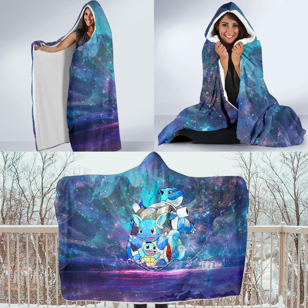Squirtle Splash Pokemon Hooded Blanket - Image 4