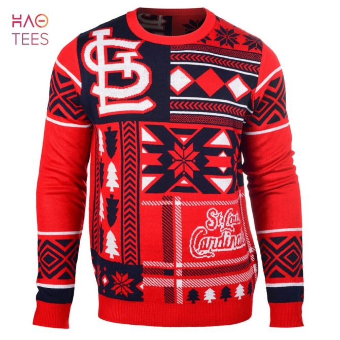Best St. Louis Cardinals Patches Mlb Ugly Christmas Sweater