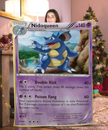 Cozy Nidoqueen Blanket – Perfect Gift For Pokémon Fans – Soft & Warm Throw!