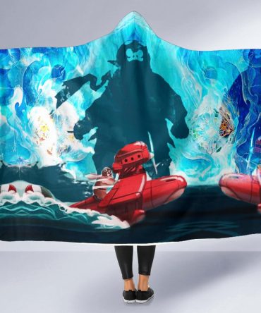 Striking Porco Rosso Hooded Blanket