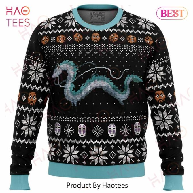 Cozy Dragon Knit Sweater - Festive Winter Style By Haotees - Perfect Holiday Gift!