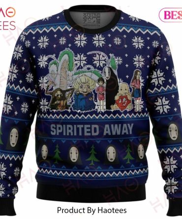Cozy Spirited Away Christmas Sweater - Festive Anime Knit For Holiday Cheer