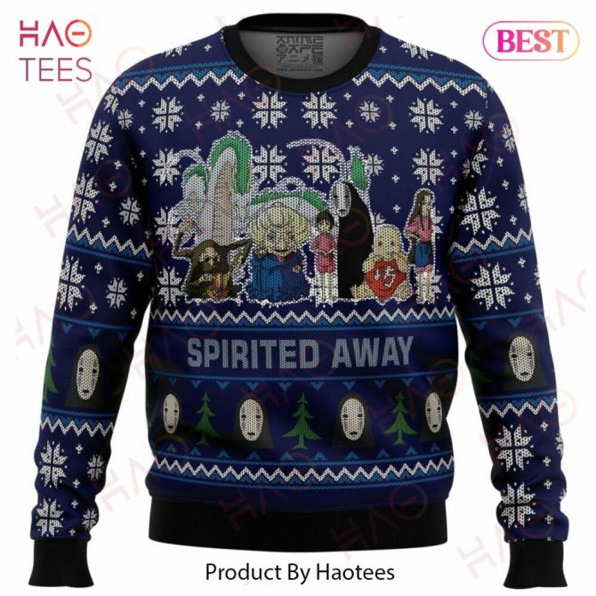 Cozy Spirited Away Christmas Sweater - Festive Anime Knit For Holiday Cheer