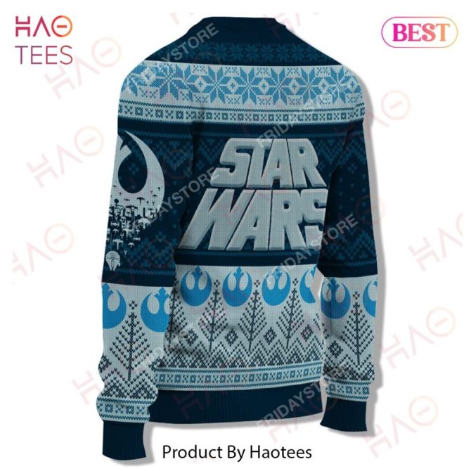 Cozy Star Wars Holiday Sweater - At-At & Rebel Symbols - Perfect Gift For Fans! - Image 2