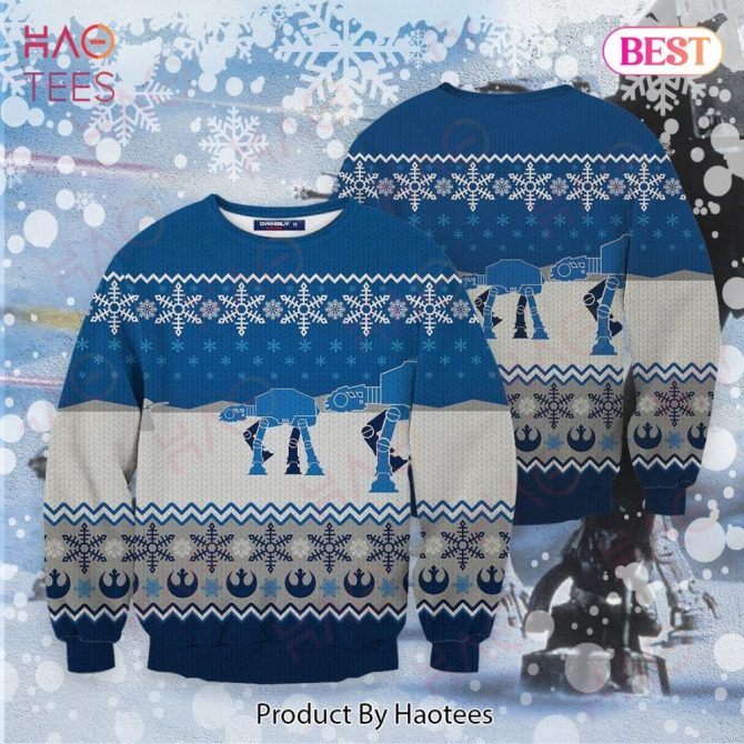 Cozy Blue Snowflake Sweater - Perfect Holiday Gift For Sci-Fi Fans!