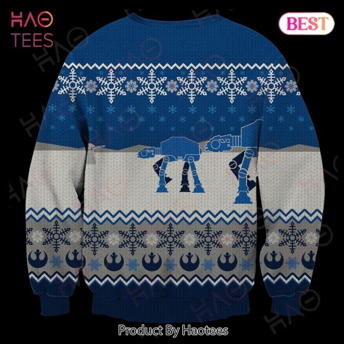 Cozy Blue Snowflake Sweater - Perfect Holiday Gift For Sci-Fi Fans! - Image 3