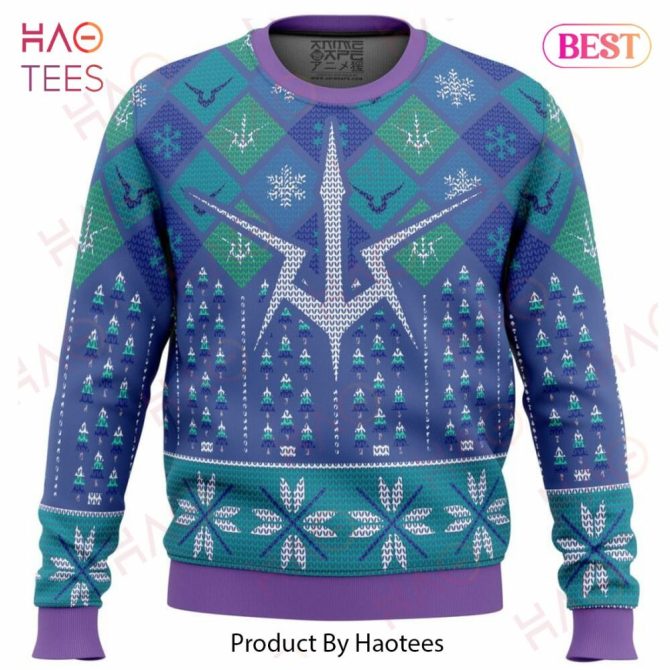 Cozy Winter Star Sweater - Festive Blue & Green Knit By Haotees
