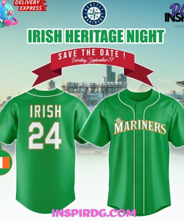 Seattle Mariners Irish Heritage Night 2024 Baseball Jersey