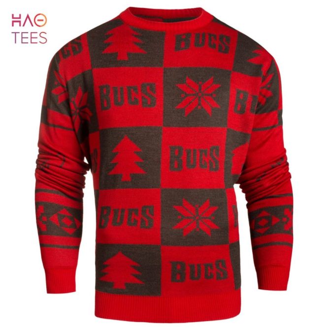 Best Tampa Bay Buccaneers Patches Nfl Ugly Crew Neck Ugly Christmas Sweater By Forever Collectibles