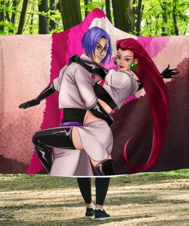 Team Rocket Pokemon Hooded Blanket