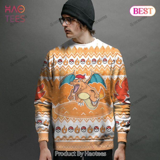 Customizable Charizard Holiday Sweater - Perfect Gift For Pokémon Fans! - Image 2