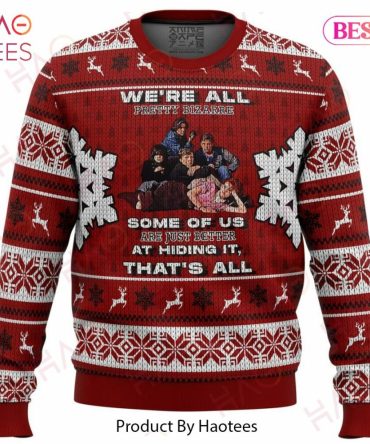 Cozy Red Holiday Sweater – Fun Quote Design With Snowflakes & Reindeer – Perfect Gift!
