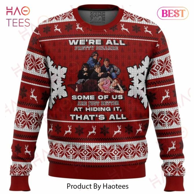 Cozy Red Holiday Sweater – Fun Quote Design With Snowflakes & Reindeer – Perfect Gift!