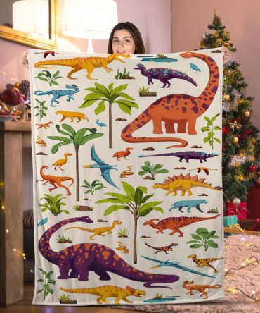 Cozy Dinosaur Blanket For Kids – Soft, Colorful, And Fun For Dino Lovers – Perfect Gift!