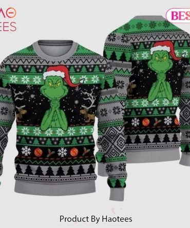 Festive Grinch Christmas Ugly Sweater - Cozy Holiday Knit For Men & Women