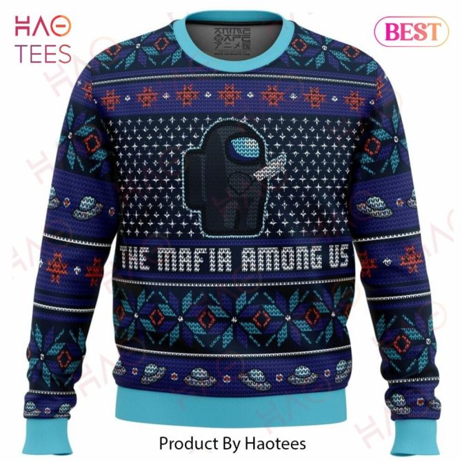 Cozy Among Us Themed Ugly Christmas Sweater - Festive Crewneck For Gamers