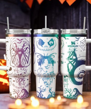The Nightmare Before Christmas Movies Custom Stanley Quencher 40Oz Stainless Steel Tumbler With Handle, Stanley Cup, Tumbler Cup, Best Gift