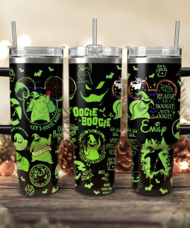 The Nightmare Before Christmas Movies Custom Stanley Quencher 40Oz Stainless Steel Tumbler With Handle, Stanley Cup, Tumbler Cup, Best Gift