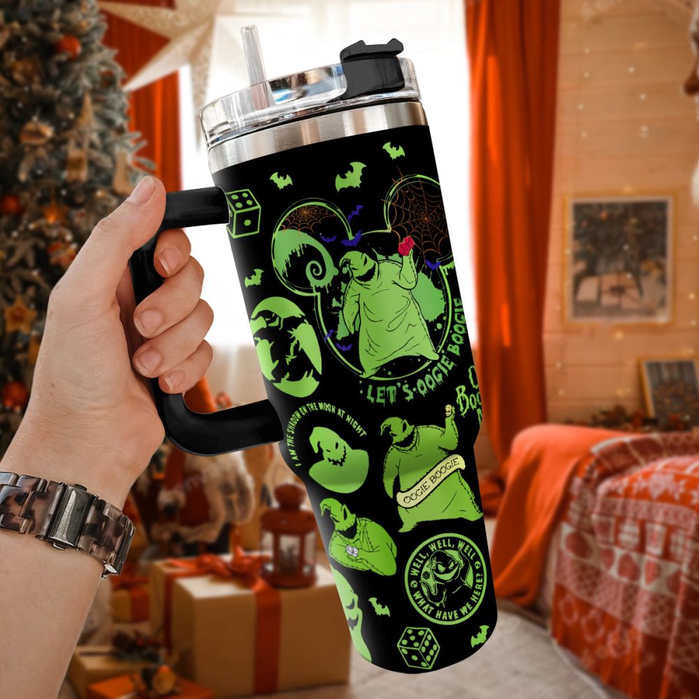 The Nightmare Before Christmas Movies Custom Stanley Quencher 40Oz Stainless Steel Tumbler With Handle, Stanley Cup, Tumbler Cup, Best Gift - Image 3