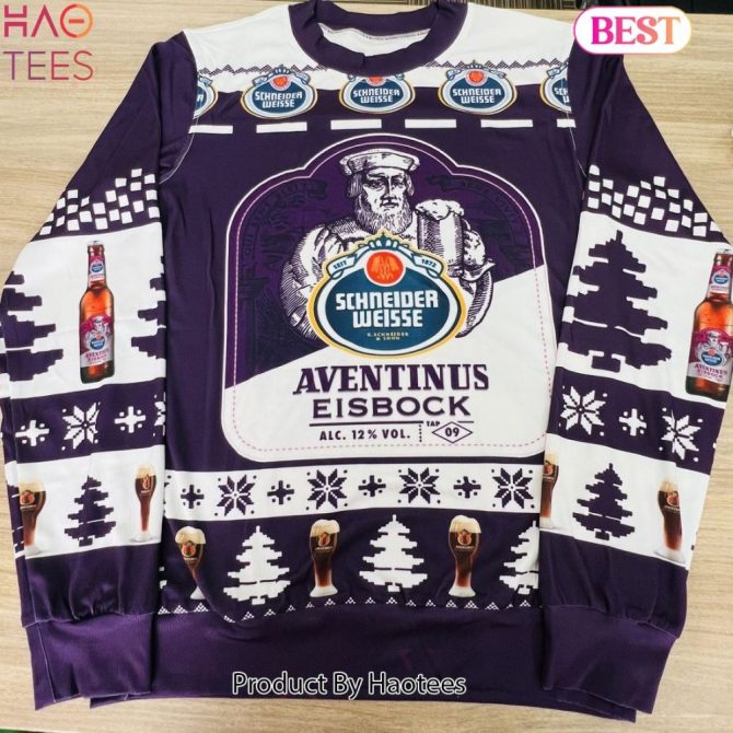Cozy Up In Style: Schneider Weisse Aventinus Eisbock Ugly Christmas Sweater - Perfect Gift For Beer Lovers! - Image 4