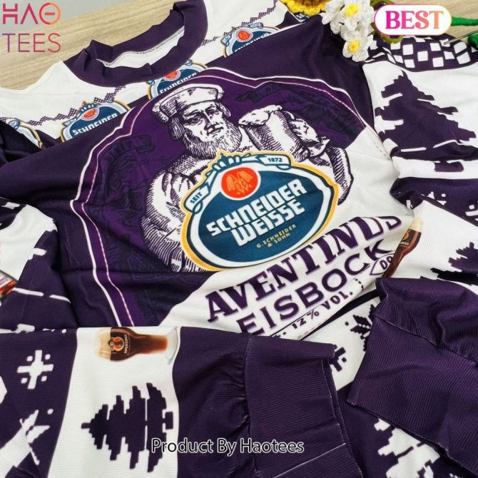 Cozy Up In Style: Schneider Weisse Aventinus Eisbock Ugly Christmas Sweater - Perfect Gift For Beer Lovers! - Image 5