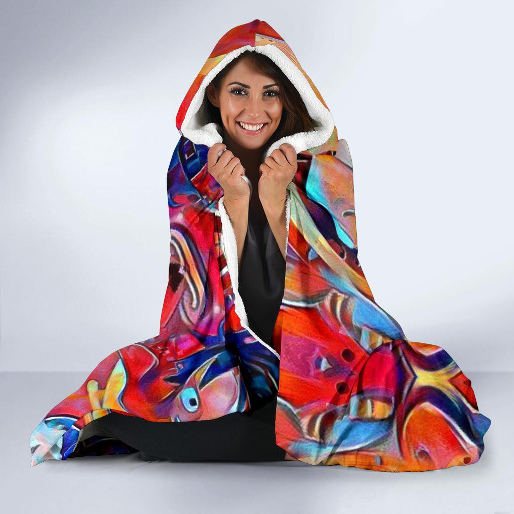 Trippy Luffy One Piece Hooded Blanket - Image 3