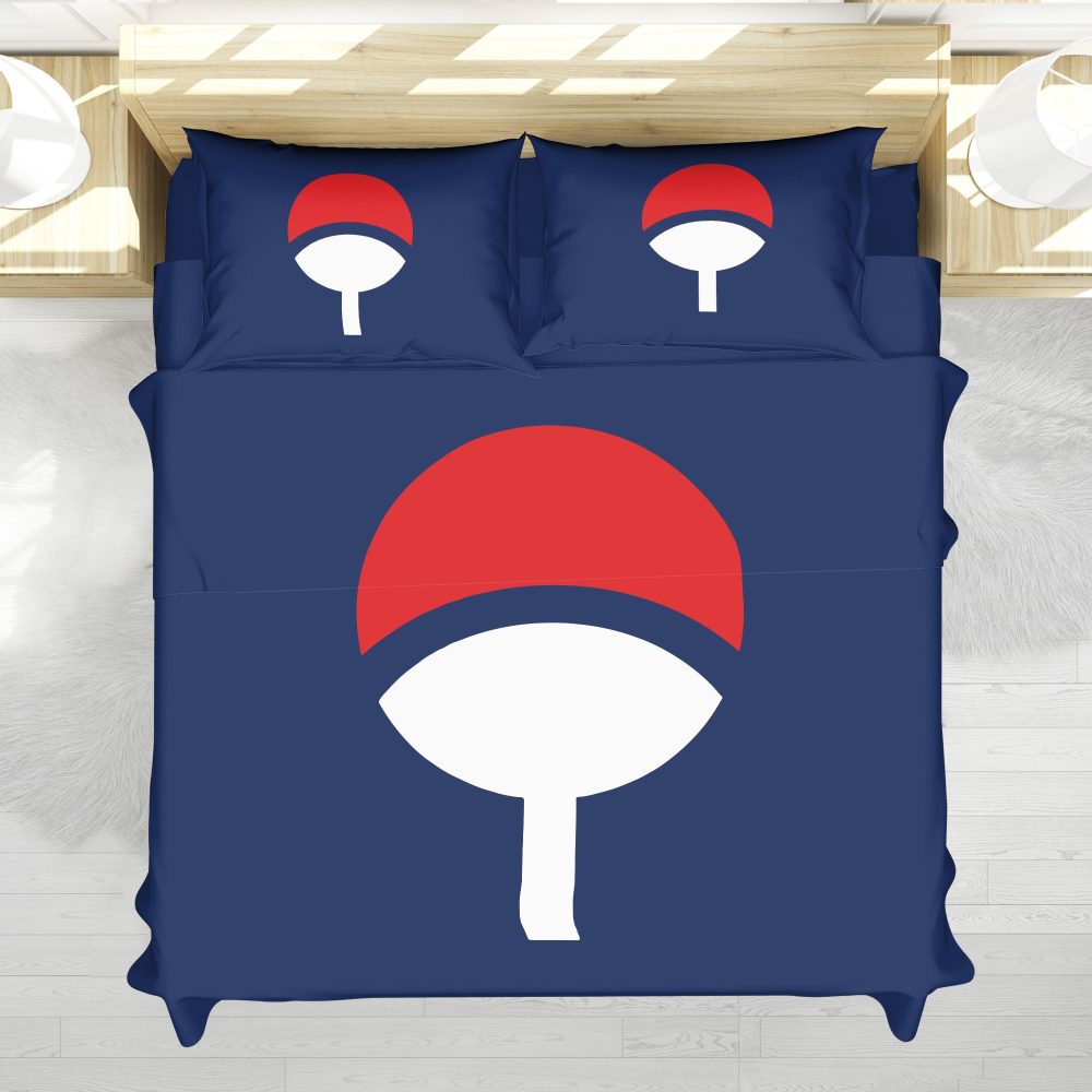 Uchiha Symbol Shippuden Bedding Set