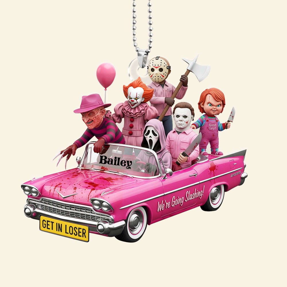Horror Characters Car Ornament - Personalized Gifts For Horrror Movie Fans 03Nalu050825 - Image 6