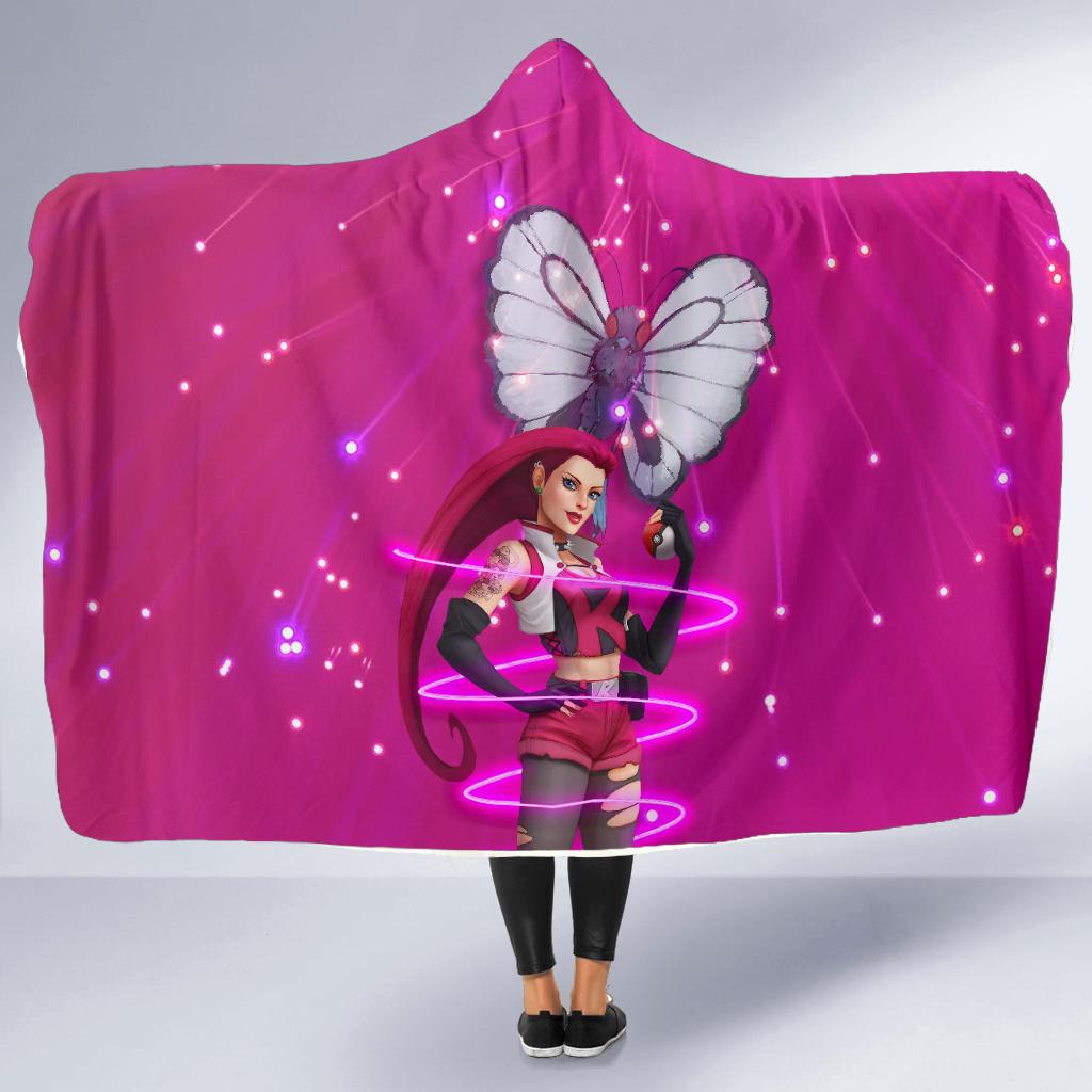 Vibing Jessie Pokemon Hooded Blanket - Image 5