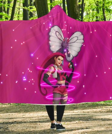 Vibing Jessie Pokemon Hooded Blanket
