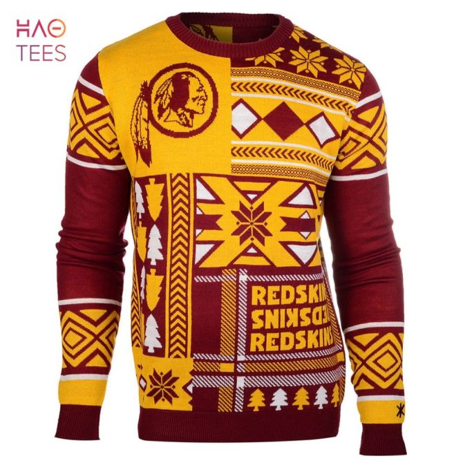 Best Washington Redskins Patches Nfl Ugly Christmas Sweater