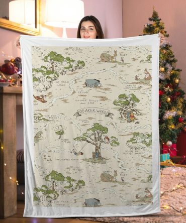Cozy 100 Acre Wood Throw Blanket – Perfect Gift For Winnie The Pooh Fans!