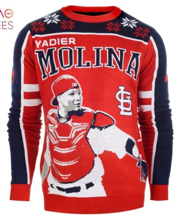 Best Yadier Molina 4 St. Louis Cardinals Mlb Player Ugly Christmas Sweater