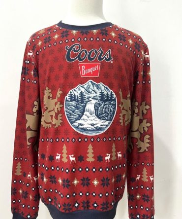 Coors Banquet Festive Holiday Sweater - Cozy Winter Style With Unique Design