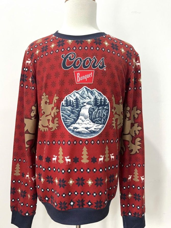 Coors Banquet Festive Holiday Sweater - Cozy Winter Style With Unique Design