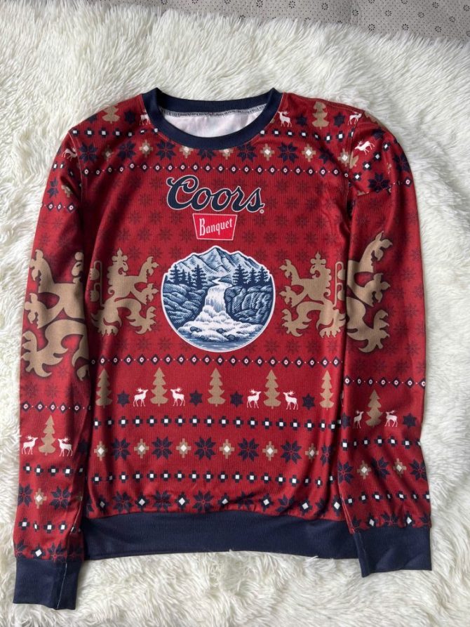 Coors Banquet Festive Holiday Sweater - Cozy Winter Style With Unique Design - Image 2