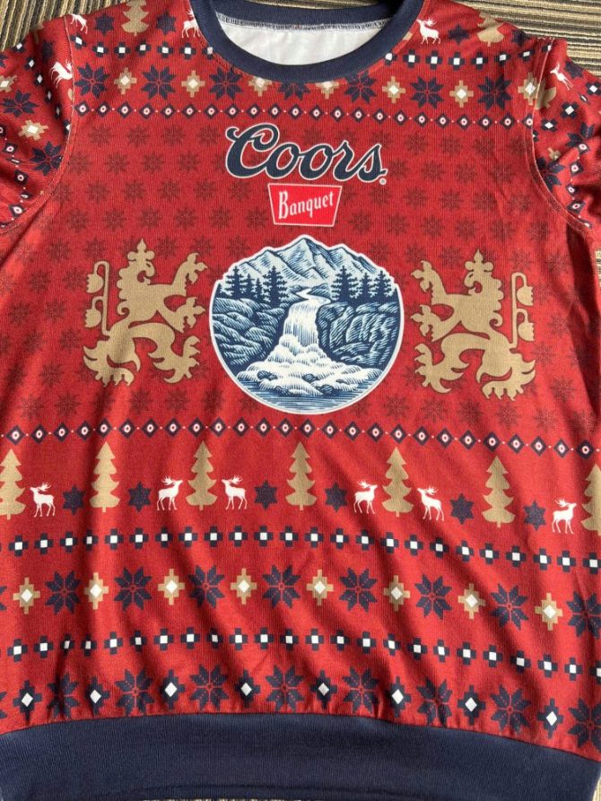 Coors Banquet Festive Holiday Sweater - Cozy Winter Style With Unique Design - Image 3