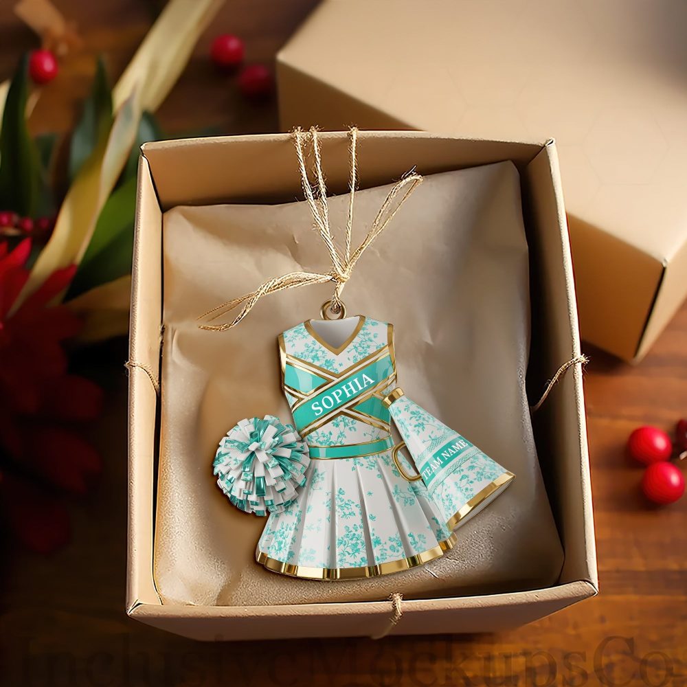 Personalized Cheerleader Christmas Ornament - A Festive Gift For Cheerleading Fans - Image 4