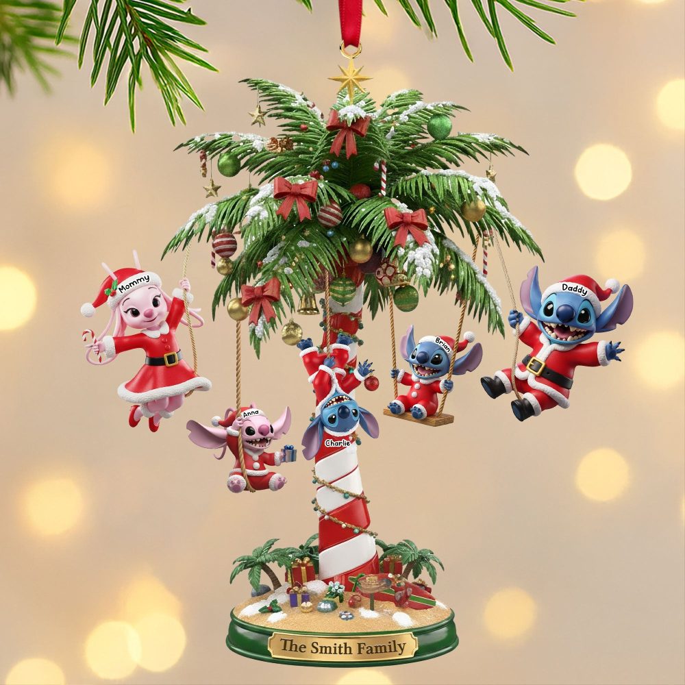 Bring Joy To Your Family: Alien Family Ornament - Personalized Christmas Gift - Image 2