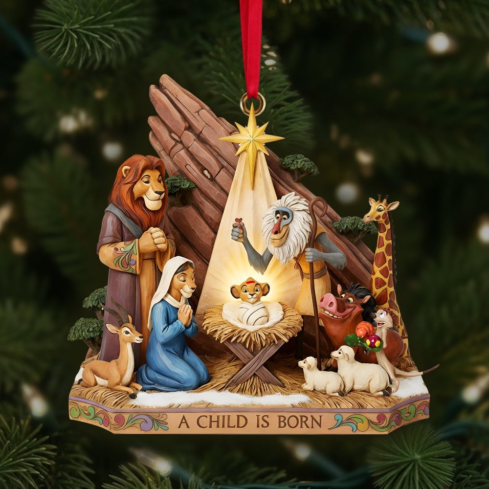 A Child Is Born - Born Of A Pride Nativity Christmas Ornament - Custom Gift For Movie Fans - Image 2