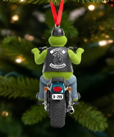 Ride In Style: Personalized Christmas Ornament For Bikers
