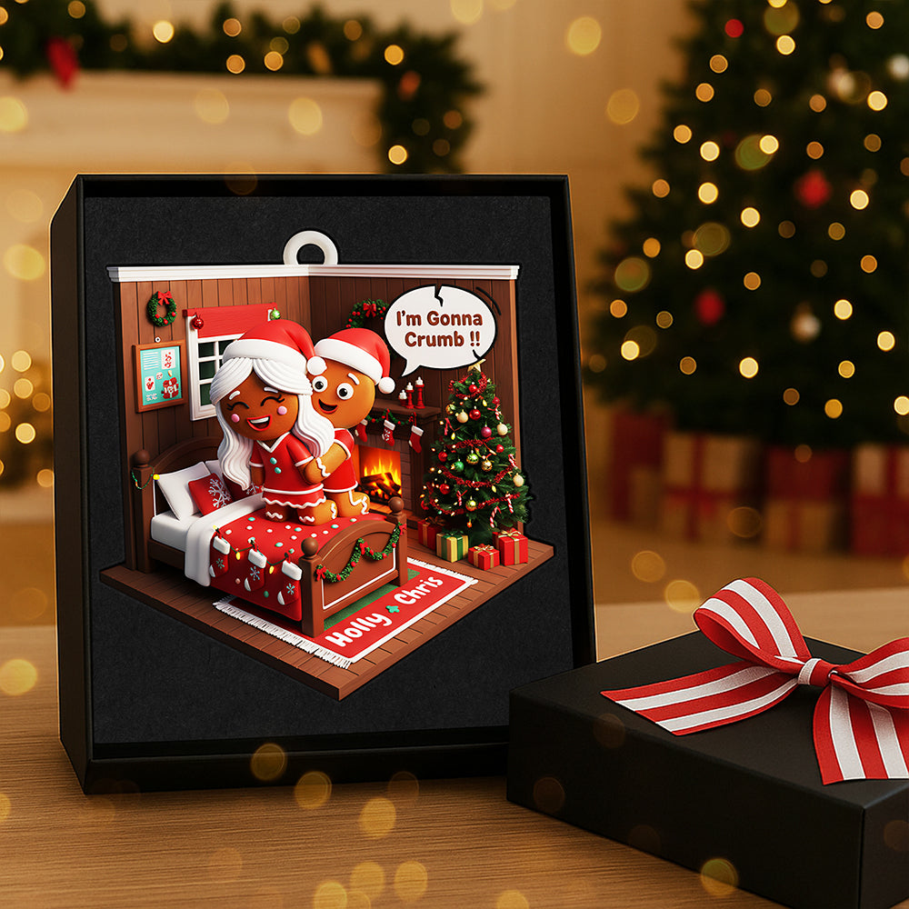 Personalized Gingerbread Couple Christmas Ornament - Perfect Gift For Couples - Image 3