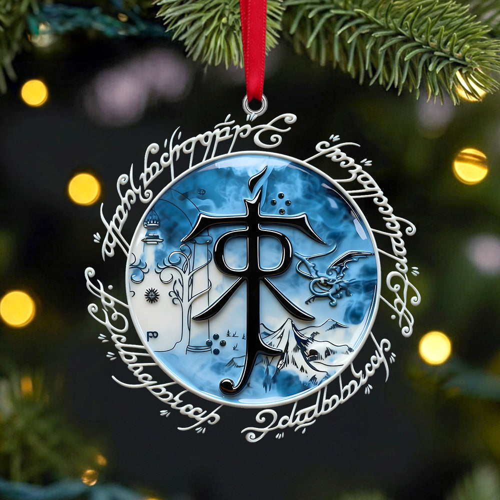 Blue Fantasy Ornament - Personalized Gift For Movie Fans