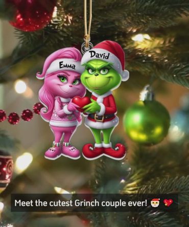 Grinch Merry Grinchmas - Personalized Stole Christmas Custom Shaped Ornament