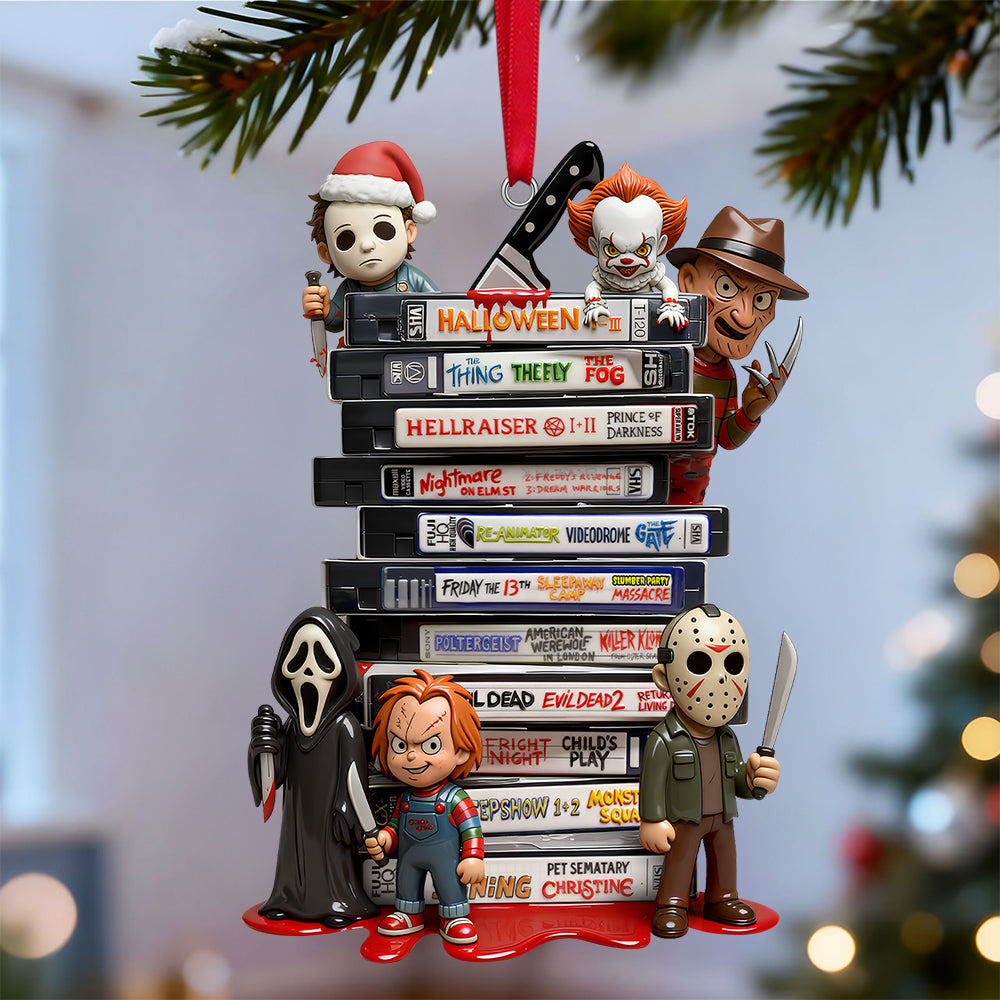 Get Spooky With Your Favorite Characters! - Horror Collection Acrylic Ornament - Personalized Gift For Horror Lovers, Christmas, And Movie Buffs - Image 2