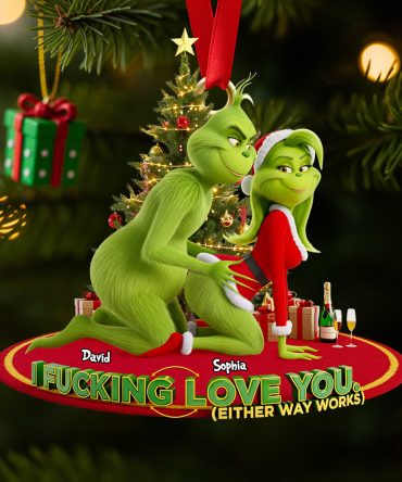 I Fucking Love You - Personalized Christmas Ornament For Couples