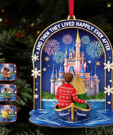 And Then They Lived Happily Ever After - Personalized Christmas Ornament - Unique Gift For Couples, Friends, And Family